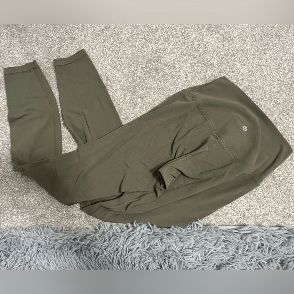 Lululemon align leggings, army green, size 6